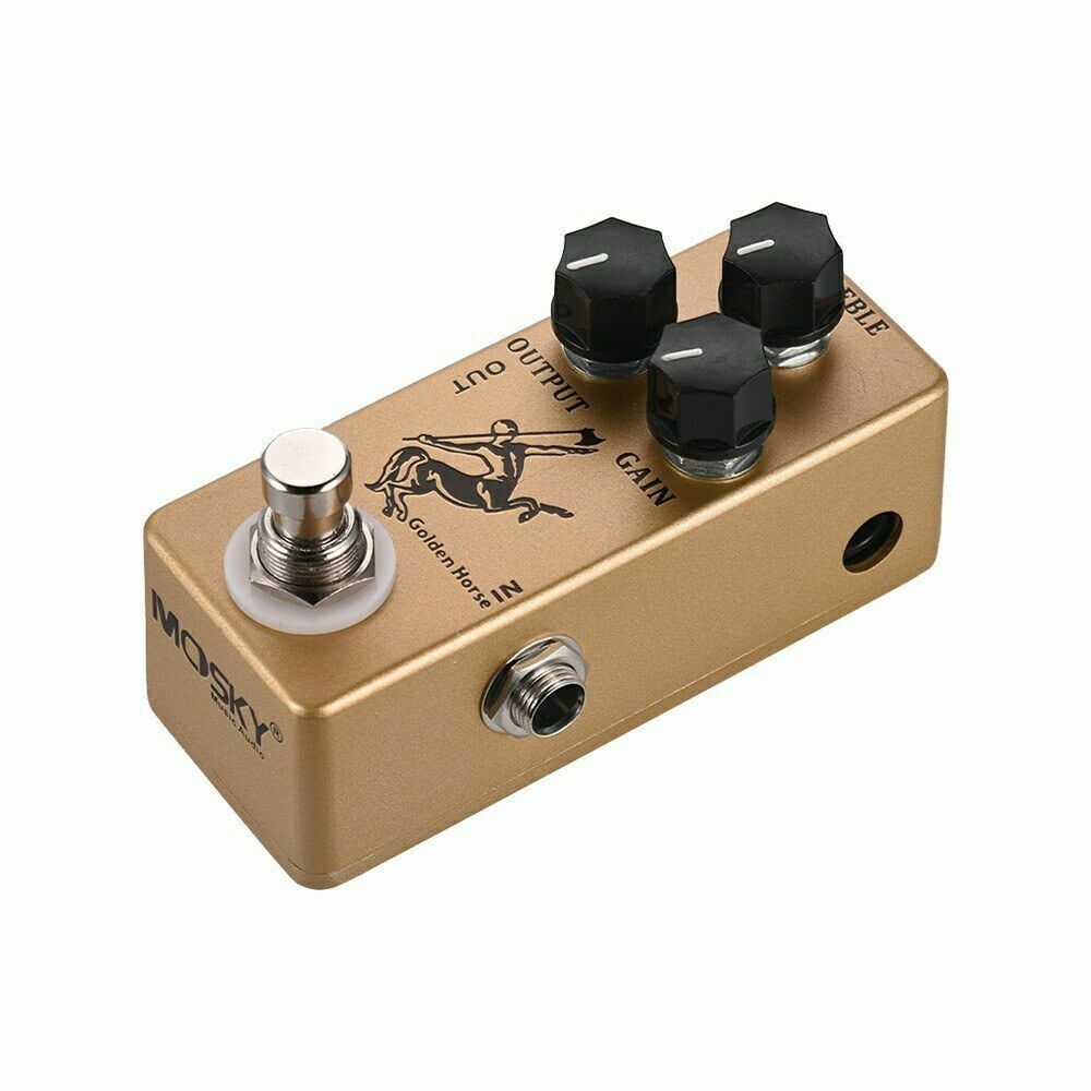Mosky Golden Horse Overdrive Boost + PDC-3 Cable Guitar Effect