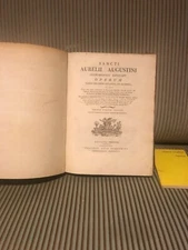 Augustine. Opera, Tom. 18. Index. 1802. Hldr. d.Zt. Large Quart.