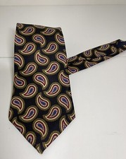 Vintage Paisley 100% Silk Dillards Mens Neck Tie USA Made
