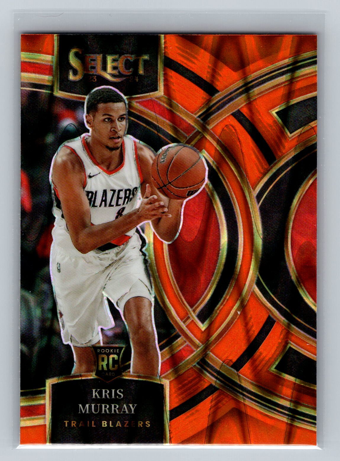 2023 Select Kris Murray Orange Tectonic Prizms #120 Portland Trail Blazers