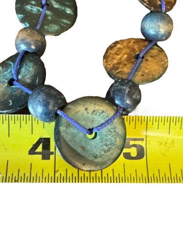 Necklace Dyed Coconut Shell Tagua Nut? and Wood Beads 60”Long Double It! - Picture 6 of 7