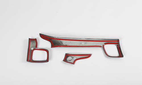 7P Carbon Fiber Dashboard Panel+Door Handle Trim For Jeep Grand Cherokee 2011-21 - Picture 12 of 12