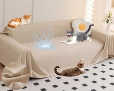Cat Scratch Furniture Protector Ultra Soft Waterproof Sofa Cover to Keep Cats