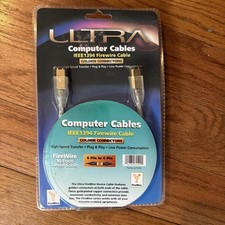 NEW Ultra Firewire IEEE1394 Golden 6 pin 10 ft