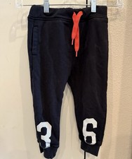 H M Drawstring Sweatpants Black Boys Size 3-4