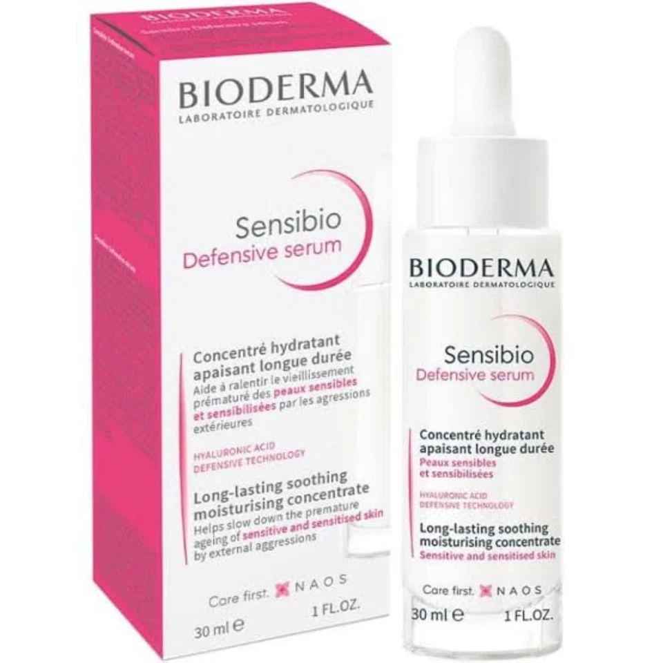 Bioderma Sensibio Defensive Serum 30ml -Moisturizing Concentrate 1 OZ. EXP 10/25