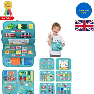 Educational Busy Board für Kleinkinder: Tragbarer Spaß für Reisen und Lernen