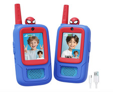 Spider Video Walkie Talkies für Kinder, Wiederaufladbare Walkie Talkies für Kinder