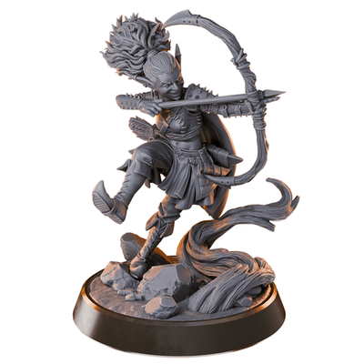 #ad Goblin Archer Female – 32mm Resin Miniature Damp;D 3D Printed Fantasy Figure $11.99