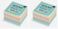 Kospapfk5 Multicolore Bloc mémo 85 x 85 x 50 mm, Multicolore - version anglaise