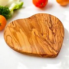 Olive Wood Heart Shaped Serving Tray Charcuterie Board Gift Rustic Chopping