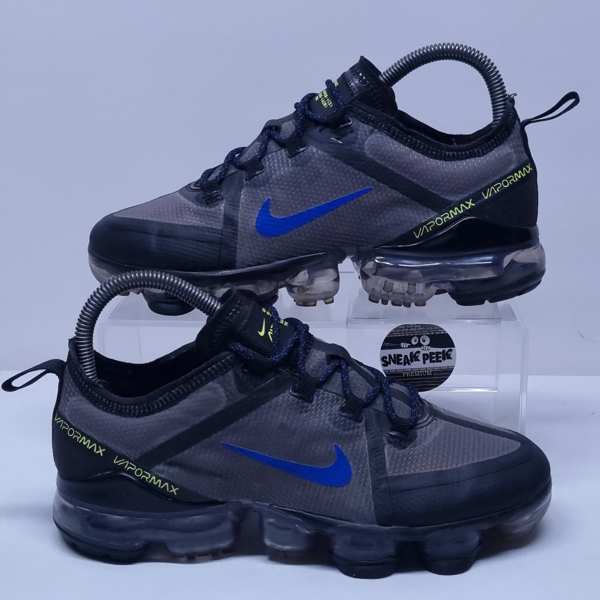 Nike Air Max VaporMax UK Size Trainers Black Grey Blue