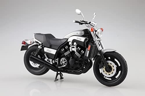 AOSHIMA YAMAHA Vmax Silver 1/12 Scale Motorcycle Diecast Model F/S w/Tracking# - Picture 2 of 7