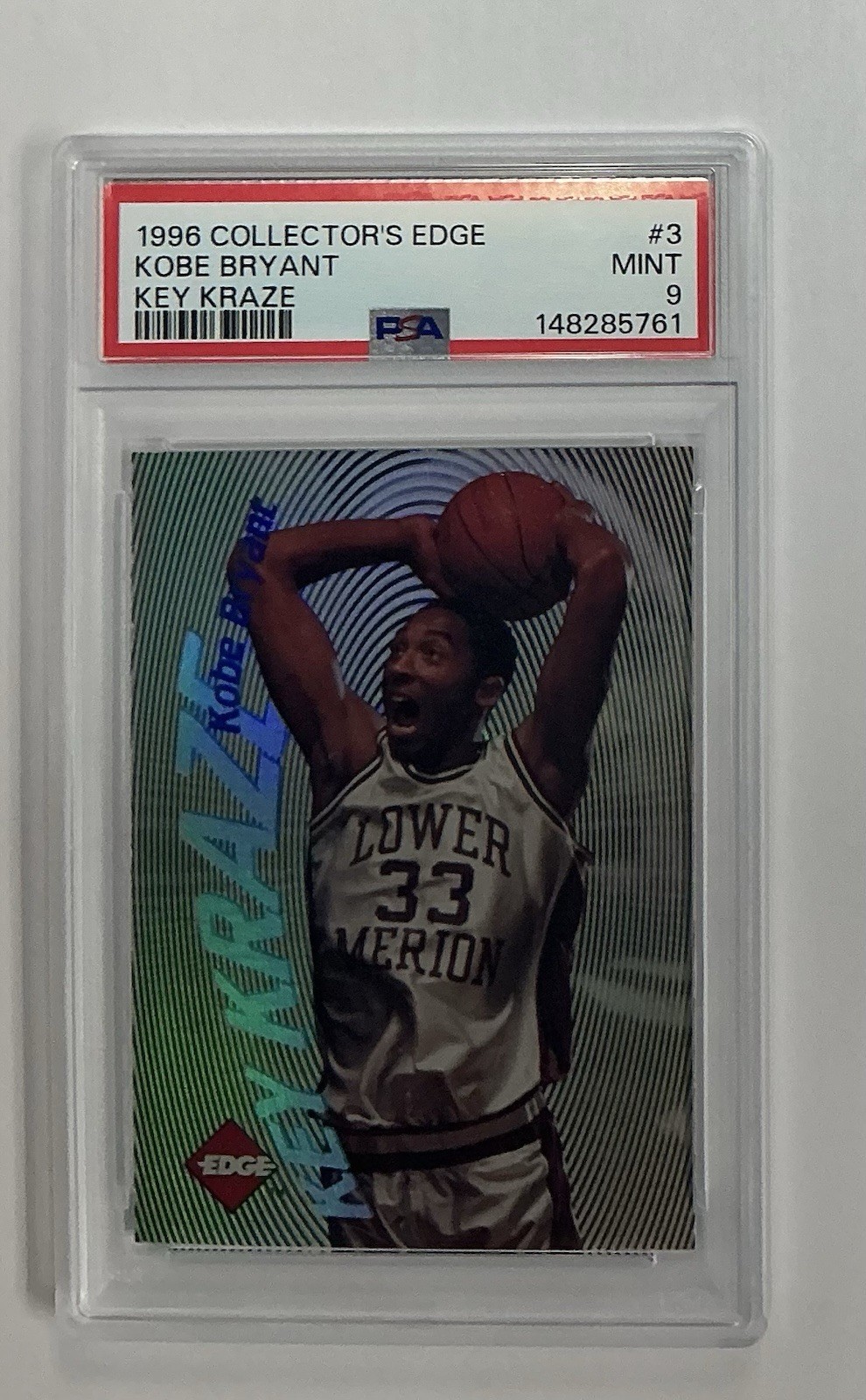 1996 Collector's Edge Rookie Rage - Key Kraze Kobe Bryant #3 /3200 (RC)
