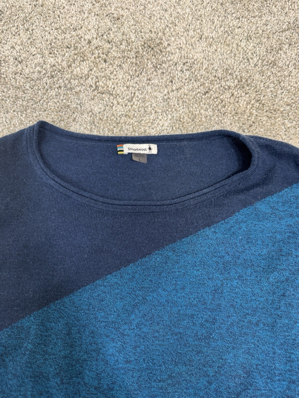 Smartwool Women's Shadow Pine Wool Colorblock Swe… - image 11