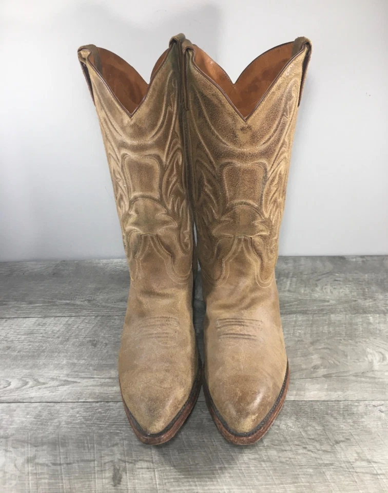 Botas de Campus Frye Vintage 87691 Vaquero Occidental Gamuza Cuero Ranchero Para Hombre Talla 11 Foto 3 de 4