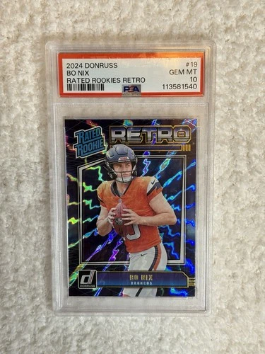 2024 Panini Donruss - Rated Rookie Retro Bo Nix #19 (RC)