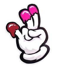 2 In The Pink 1 In The Stink Nasty Dirty Inappropriate Water Resistant Sticker