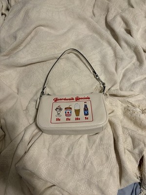 COACH CU197 Nolita 19 With Boardwalk Graphic Leather SV/Chalk    BRAND NEW