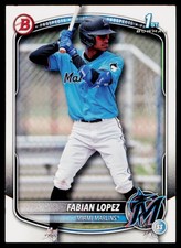 2025 Bowman Prospects #BP-19 Fabian Lopez Miami Marlins Baseball Card