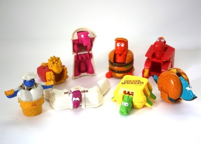 Mcdonald Happy Meal Toys Changeables Set of 8 Vintage 1990  Dino Out of PACKAGE