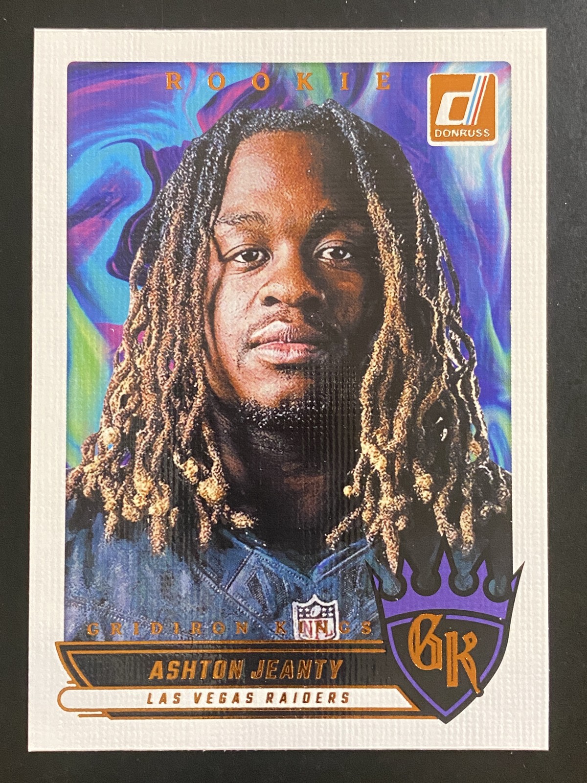 Ashton Jeanty 2025 Donruss Rookie Gridiron Kings Las Vegas Raiders #RGK-AJY