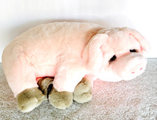 Dakin Plush Pink Sleepy Pig 18" Stuffed Farm Animal Lou Rankin Friends Adorable