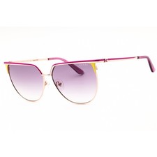 Guess Women's Sunglasses Violet/Gold Metal Round Full Rim Frame GU00132 83Z