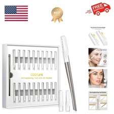 Dermaplaning Tool for Face Exfoliation, with 20 Replaceable Blades, Facial Sh...