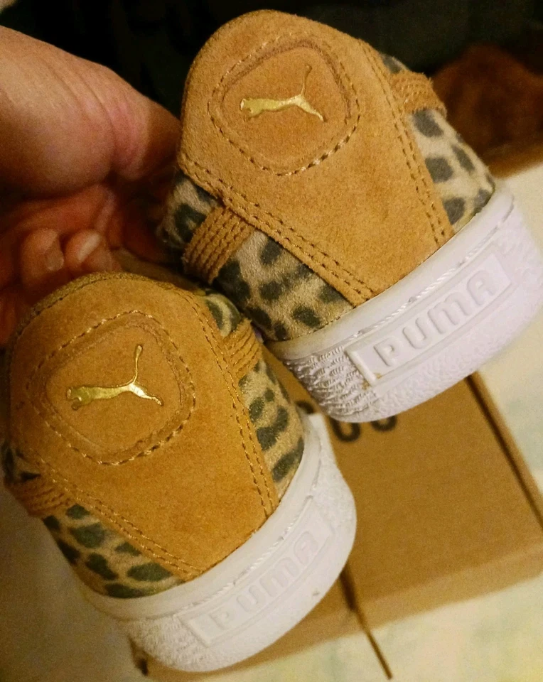 Puma Gamuza Niñas Guepardo Talla 4C Usado en Excelente Condición Foto 3 de 4