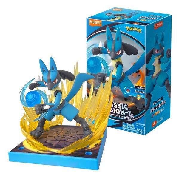 Blokees Pokemon Classic Version-L Lucario Buildable Action Figure