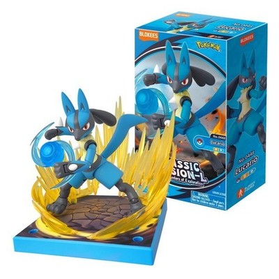 Blokees Pokemon Classic Version-L Lucario Buildable Action Figure Model Kit