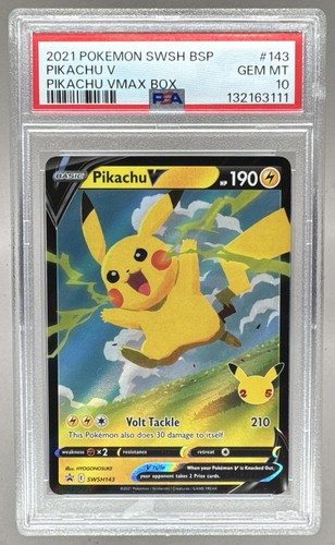 Pikachu V graded PSA 10 for sale on eBay