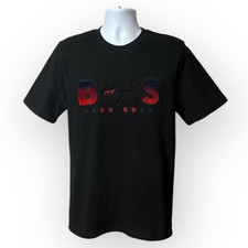 Hugo Boss Black Logo T-Shirt Crew Neck Short Sleeve Mens Sizes S-2XL 100% Cotton