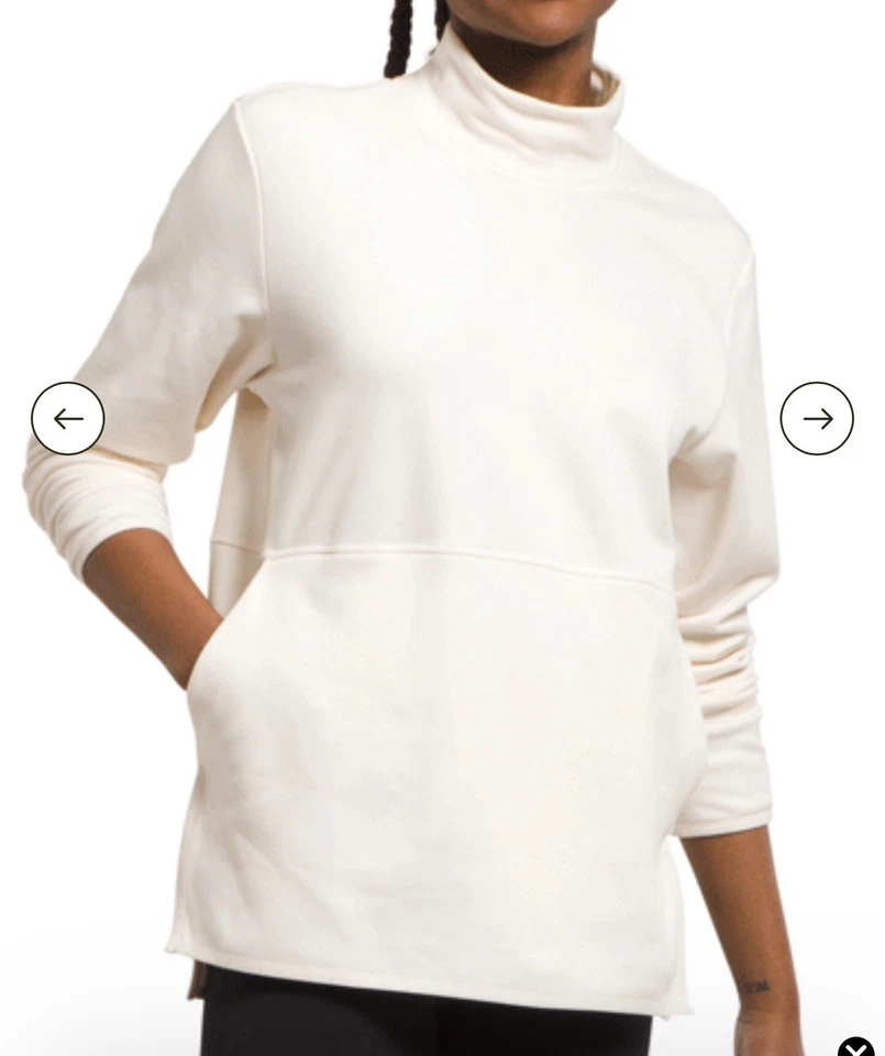 NWOT The North Face Canyonlands Pullover Tunic Top White Gardenia Heather XL - Image 3 of 4