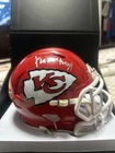 Xavier Worthy Kansas City Chiefs Autographed Mini Helmet Fanatics COA
