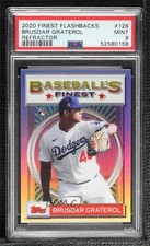 2020 Topps Finest Flashbacks Refractor Brusdar Graterol #126 PSA 9 MINT 0ho9