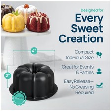 Non-Stick Silicone Baking Cups - 50 Qty