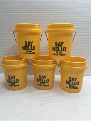 #ad 5 Pk Mini Bucket Northern Tool Equipment 0.5 Quart Yellow No Lid $26.99