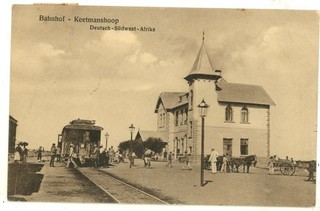 Südafrika Zensur Postkarte Keetmanshoop Pretoria 1915 DSWA Motiv
