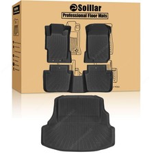 Tpe Floor Mats Linerstrunk Cargo Liner For 2003-2007 Honda Accord All Weather