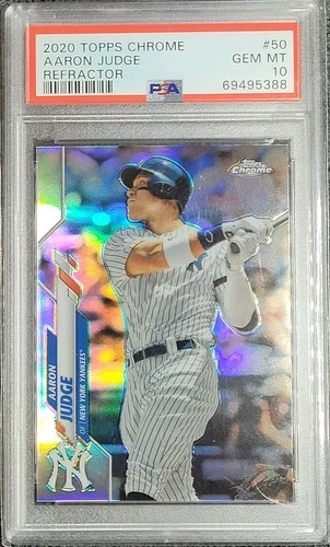 Aaron Judge 2020 Topps Chrome #50 PSA 10 GEM MT New York Yankees REFRACTOR