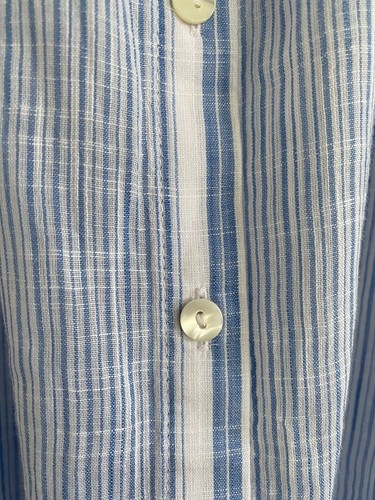 Sienna Miller x M&S Striped Cotton Shirt Blouse Women’s UK 8 Blue Mix - 第 9/16 張圖片