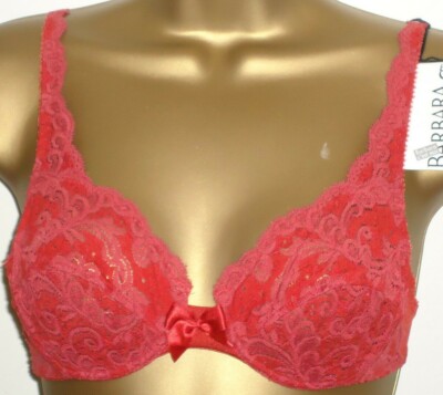 Barbara paris 529 Gr.65B 70B 75B Leinen Bügel-BH Rot Natur Grün UK 30B 32B 34B