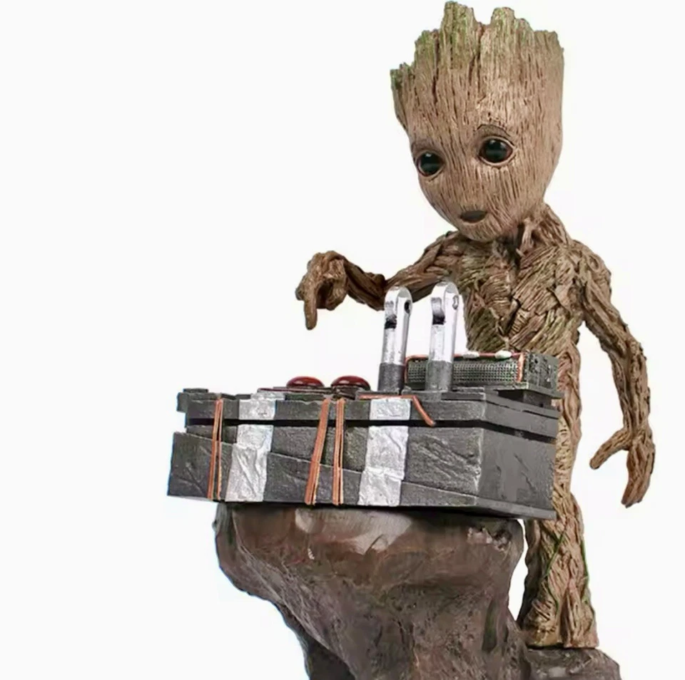 Action Figure Baby Groot 17 Cm Marvel Guardiani della Galassia Vol. 3 Nuova Pvc - Immagine 2 di 4