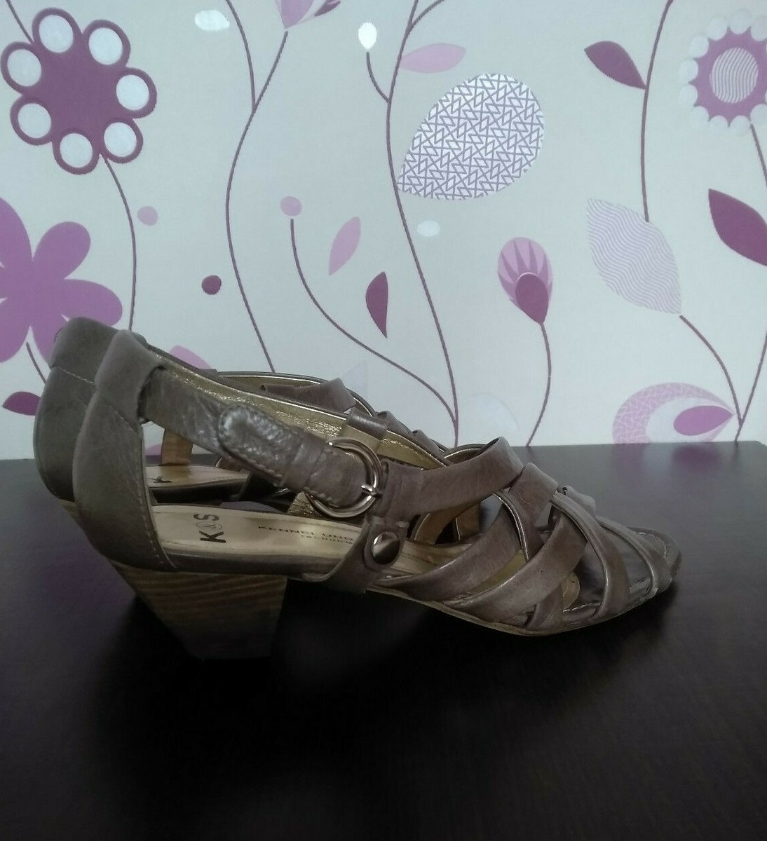 K S kennel und schmenger women's shoes sandals silver tone