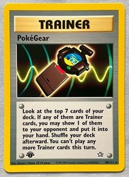 PokéGear 88/111 Neo Genesis 1st Edition Rare Trainer