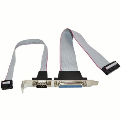 AT COM Port Slotblende Retro Slotblech 9 pin 25 pin Seriell Serial Bracket DB9