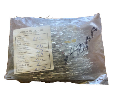Polystyrene Capacitors Centralab 493 NOS open bag orig labeled as 1000