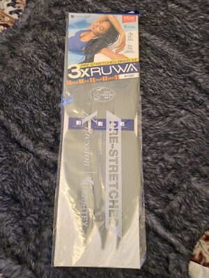 3X Ruwa Braid 24'' Sensationnel Xpression Pre-Stretched Hair  Color  Matte Grey
